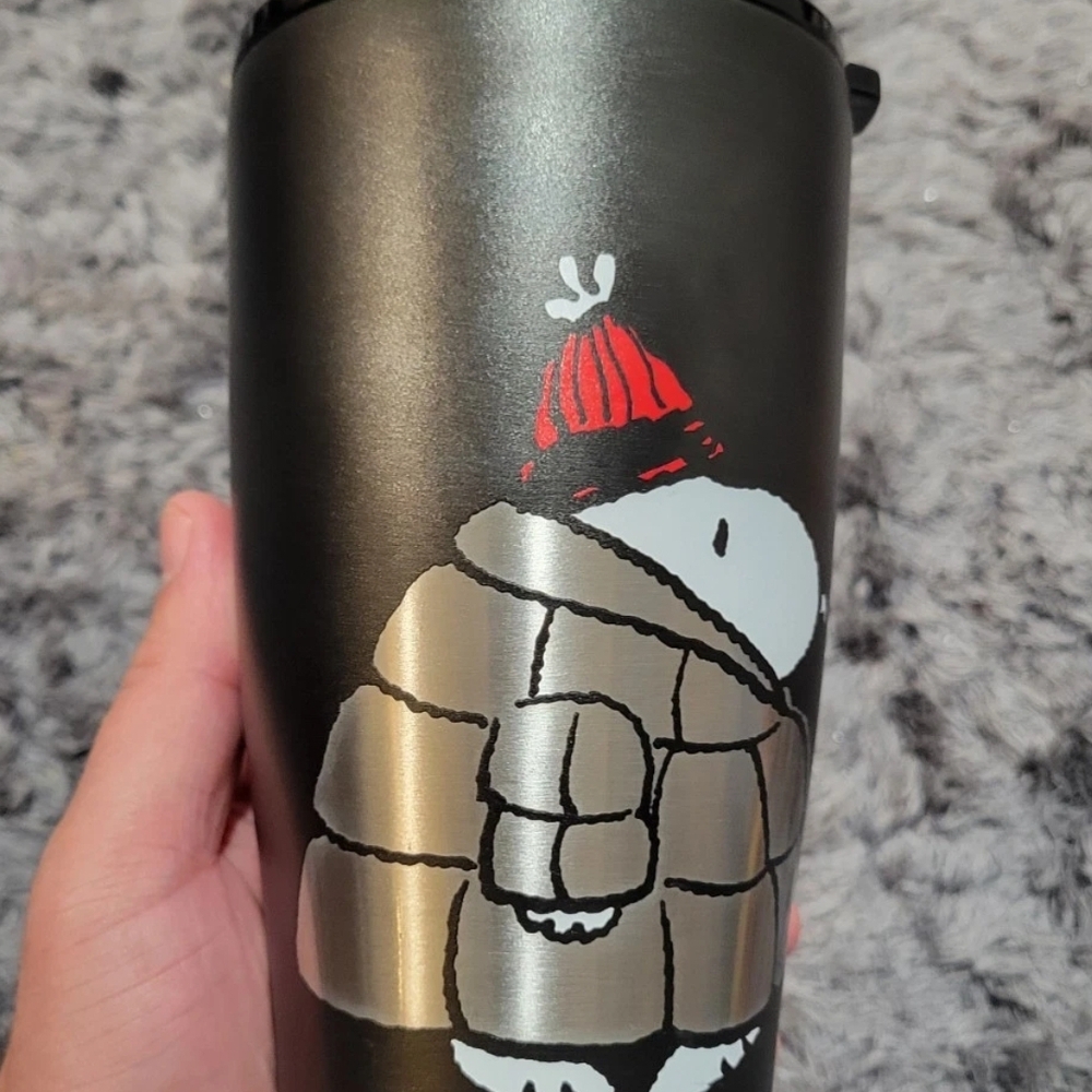 Peanuts Snoopy Puffer Jacket Tumbler Brand New Stainless Steel